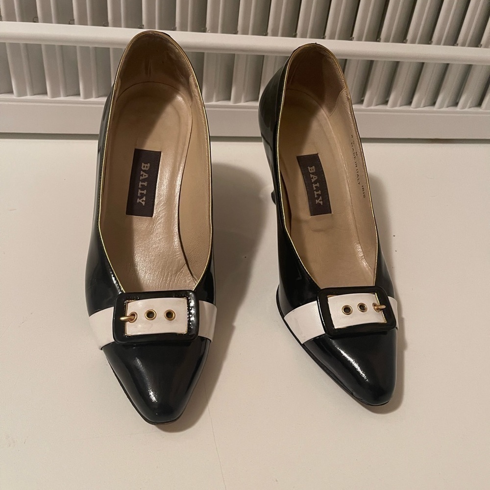 Bally Italian patent leather shoes , gorgeous design